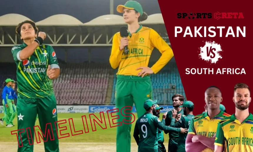 pakistan national cricket team vs south africa national cricket team timeline