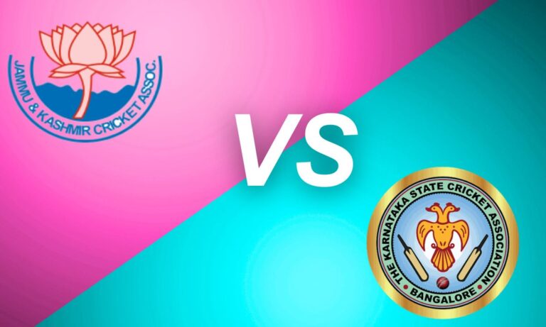 jammu and kashmir cricket team vs karnataka cricket team match scorecard